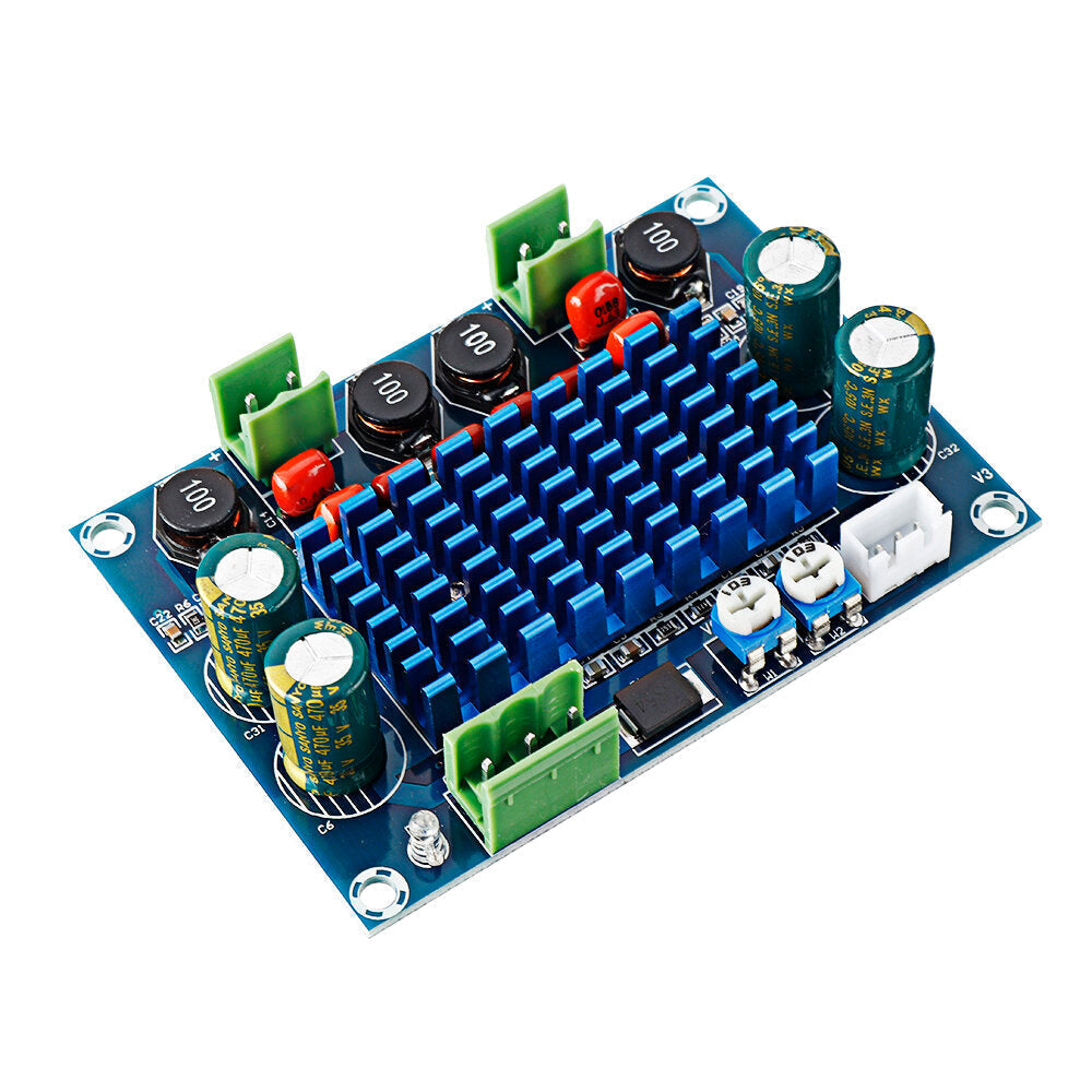 High-power Digital Power Amplifier Board TPA3116D2 Chassis Dedicated to Plug-in 5-28V Output 120W