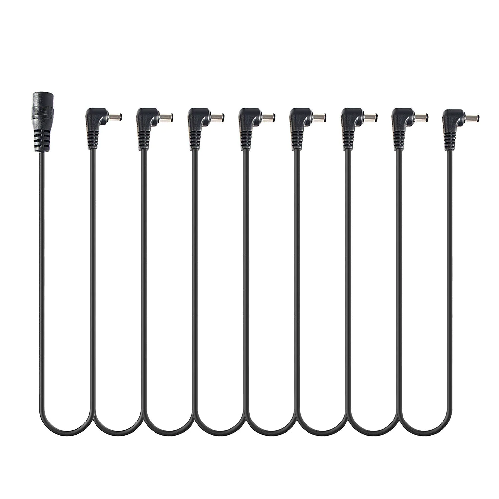 1 To 8 Daisy Chain Cable Multi-interface Connecting 8 Way Daisy Chain Cord Guitar Effect Pedals Power Supply Cable