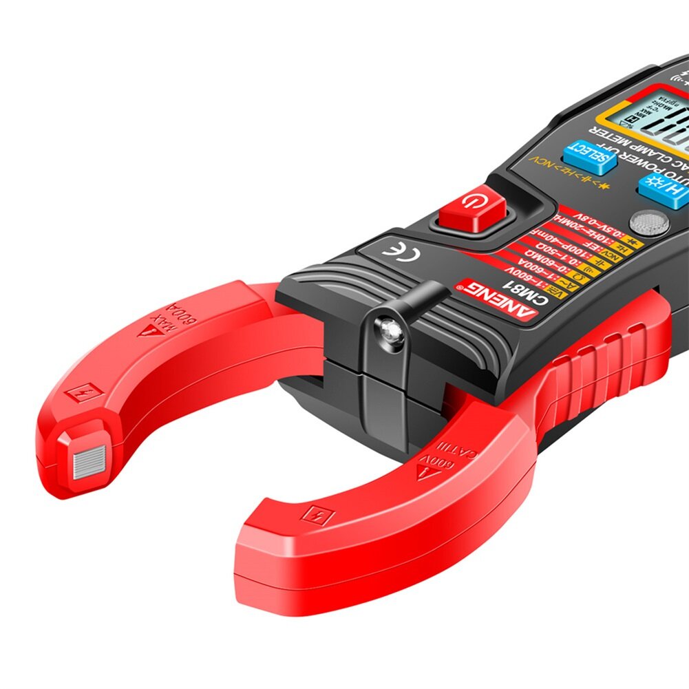6000 Counts Auto Range NCV Digital Clamp Meter DC/AC Voltage Current Resistance Frequency Capacitance Tester