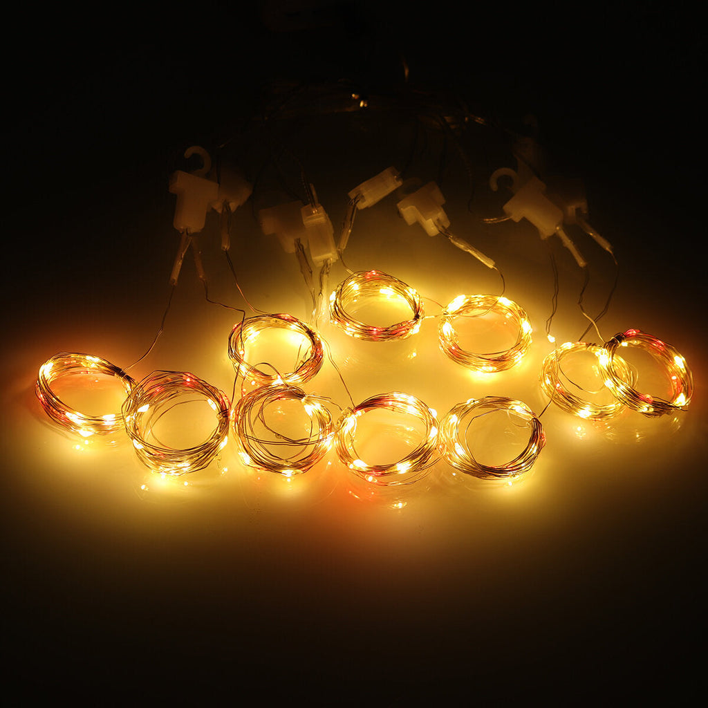 LED Window Curtain Lights USB Waterproof Fairy String Lights Decorative Christmas Twinkle Lights