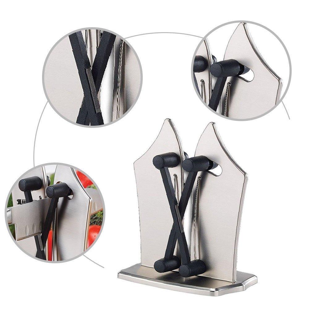 Knife Sharpen Stone Kitchen Knife Sharpener Polishes Serrated Beveled And Standard Blades Household Sharpener Polishes Serrated
