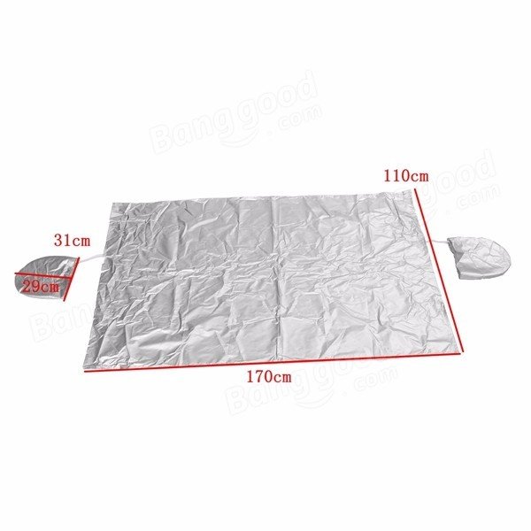 Car Front Wind Shield Mirror Cover Rain Snow Ice Resistant Protector Waterproof