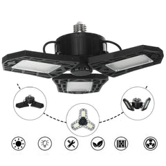 Foldable LED E27 Light Adjustable Deformation Ceiling Lamp Workshop Garage Home