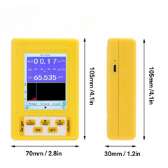 2-In-1 Handheld Portable Digital Display Electromagnetic Radiation Nuclear Radiation Tester Geiger Counter Full-Function