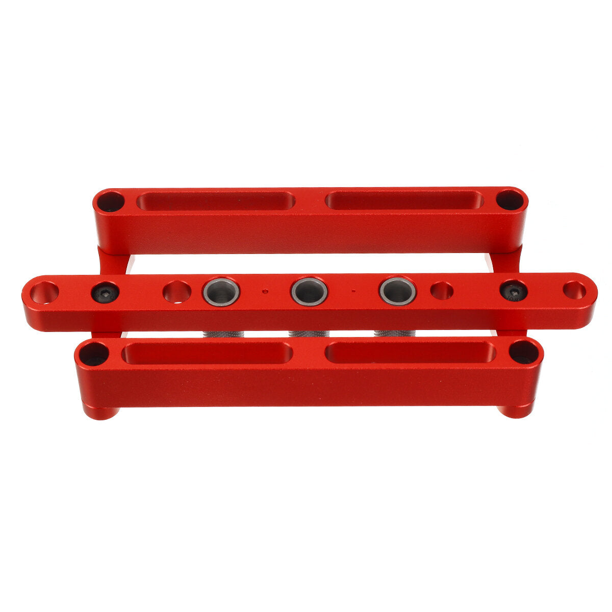 Self-Centering Doweling Jig for Woodworking - Metric & Inch Dowel Punch Locator Drilling Tool