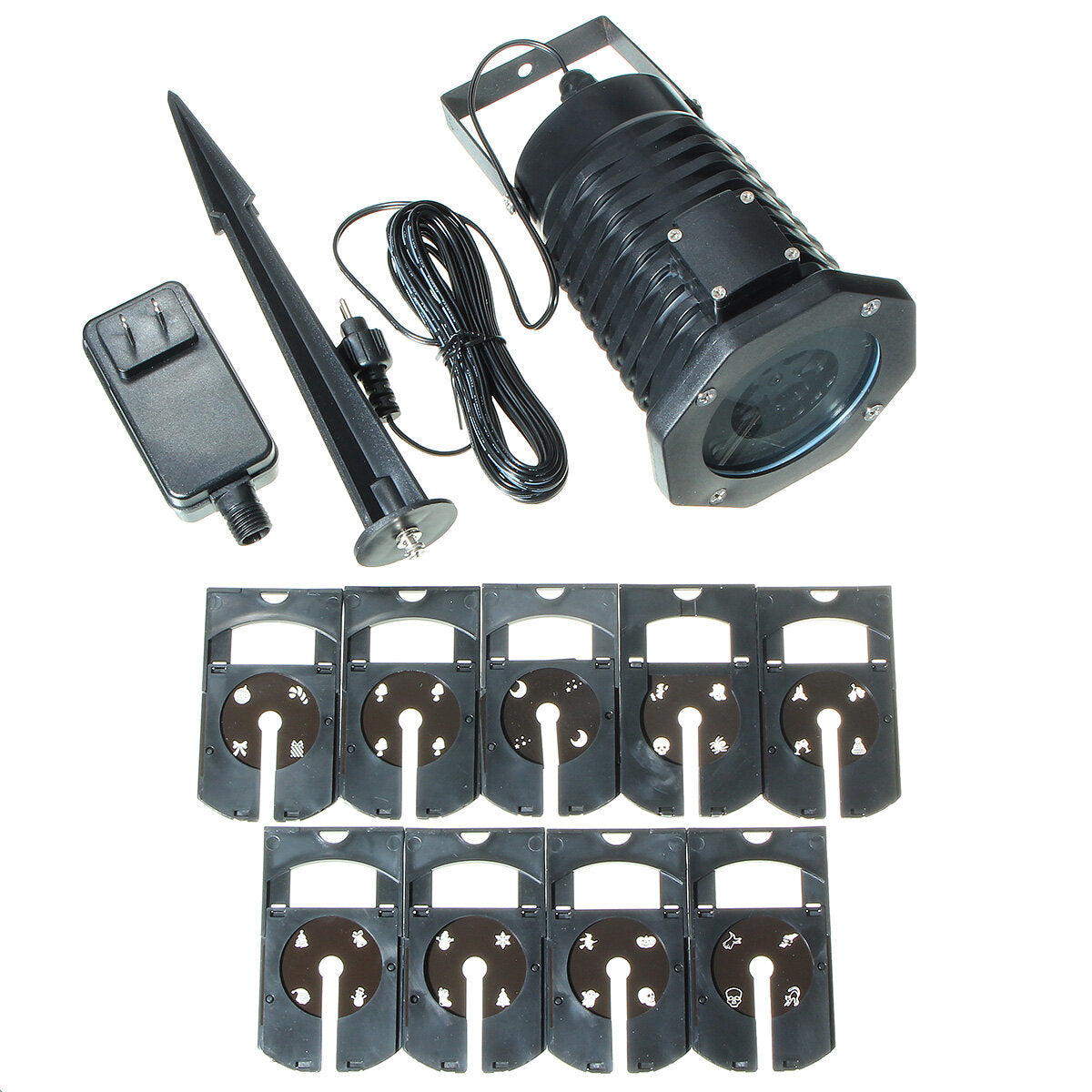 10 Pattern LED Landscape Projector Light Halloween Christmas Party UK EU US AU Plug