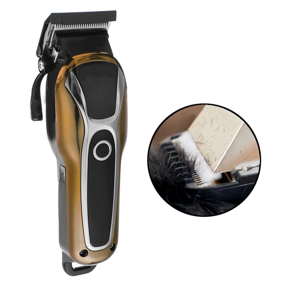 LCD Display Electric Hair Clipper High Power Detachable Head Cutting Comb