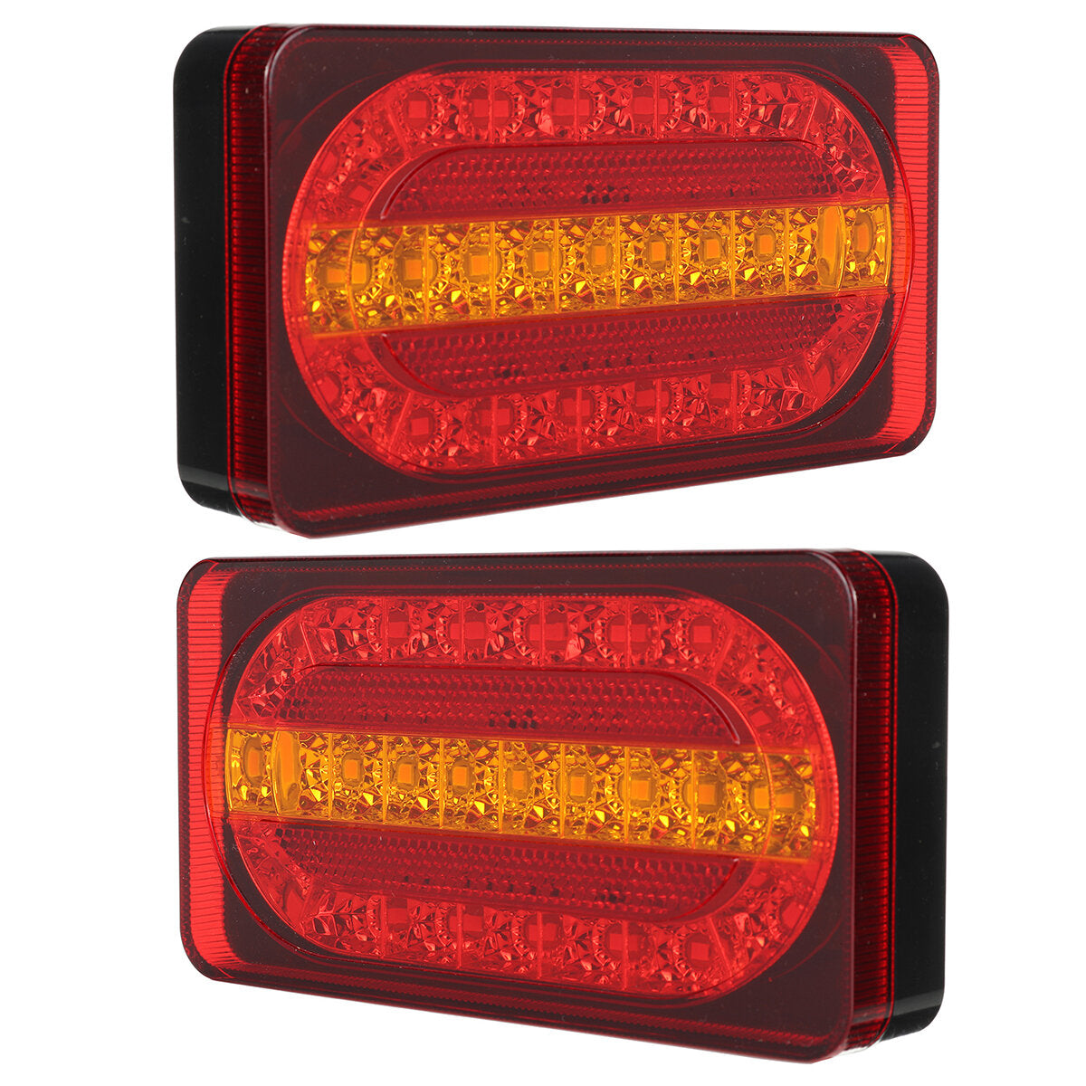2PCS 12V 24LED Rear Tail Light Turn Signal Running Brake Lamp for Van Trailer Truck