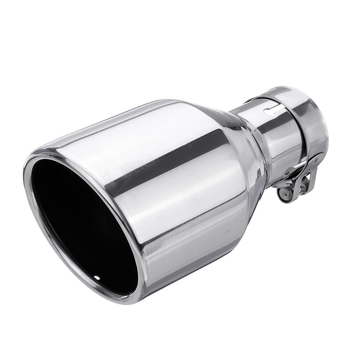 54-102mm Rear Exhaust Muffler Pipe Tail Muffler Tip Stainless Steel Round Car Universal