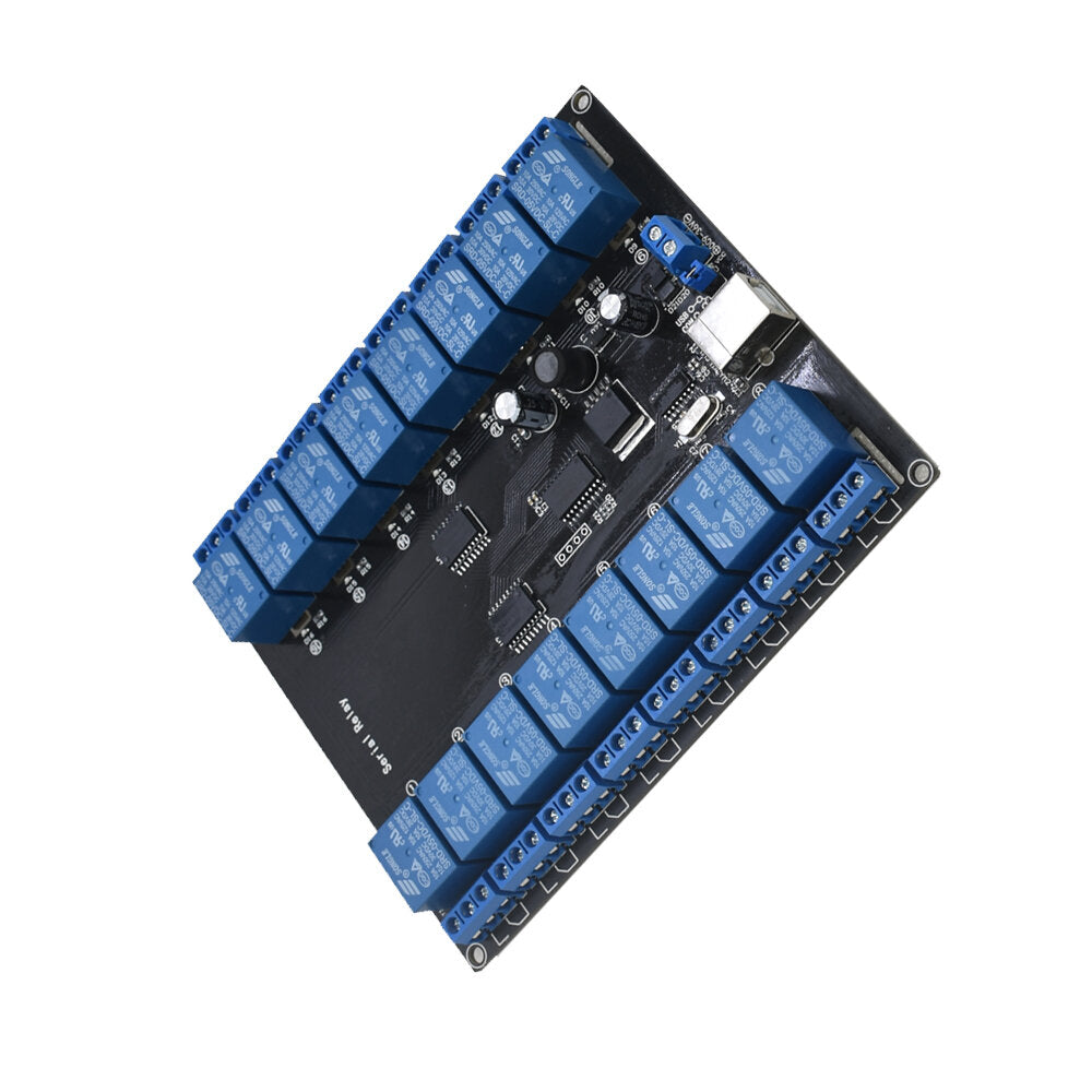 16-Channel 9-36V USB Electrical Module Serial Port Relay Motherboard