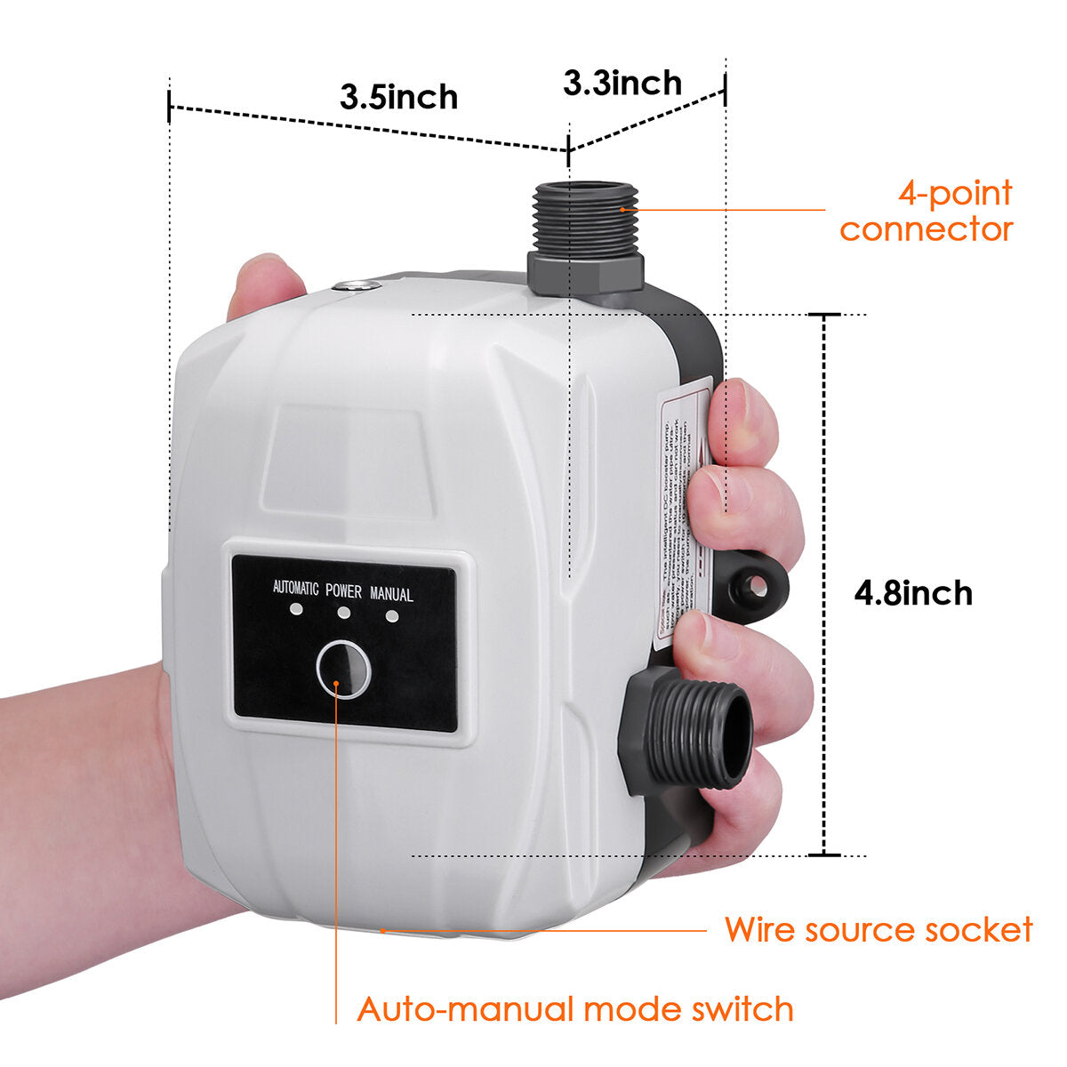 24V 150W Household Booster Pump Integrated Booster Pump Connector EU Plug