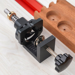 35mm Hinge Jig Drill Guide Locator Kit with Clamp - Aluminum Alloy Hole Punch for Cabinet Door Installation