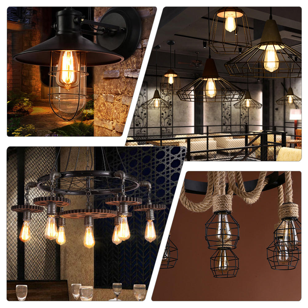 4W Dimmable Clear Gold Warm White Retro LED Light Bulb AC110-130V AC220-240V