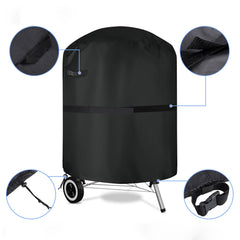 Nylon Oxford BBQ Grill Cover Waterproof Anti-UV Easy to Clean Round Grill Cover