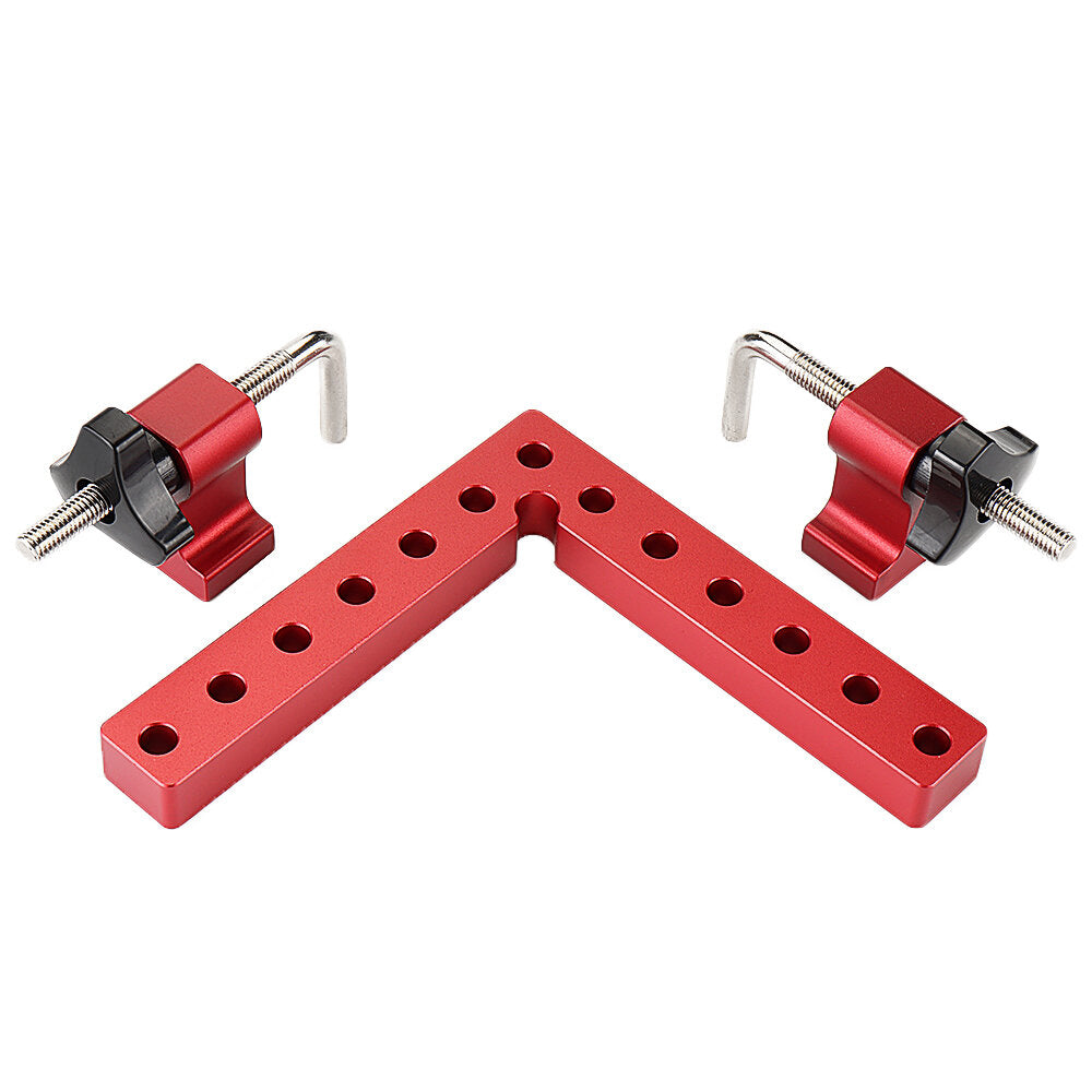 2 Set Woodworking Precision Clamping Square - L-Shaped Aluminum Alloy Fixtures for Accurate Panel Alignment