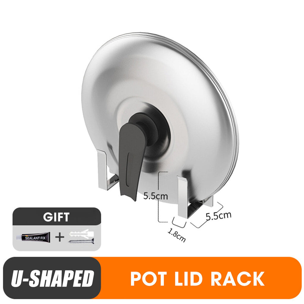 Wall Hanging Storage Shelf Rack Organizer Kitchen Dishes Spice Knife Holder