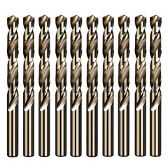 10Pcs 5.2/5.5/6.0/8.5mm M35 High Speed Steel Containing Cobalt Twist Drill Bit Tool for Metal Stainless Steel Drilling