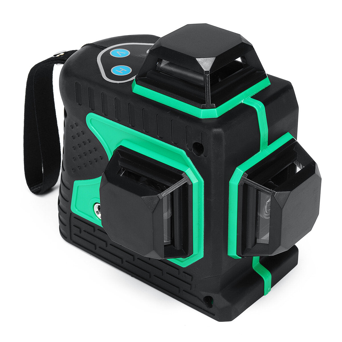 3D Green Auto Laser Level 12 Lines 360 Horizontal & Vertical Cross Build Tool Measuring Tools with 2 Batteries