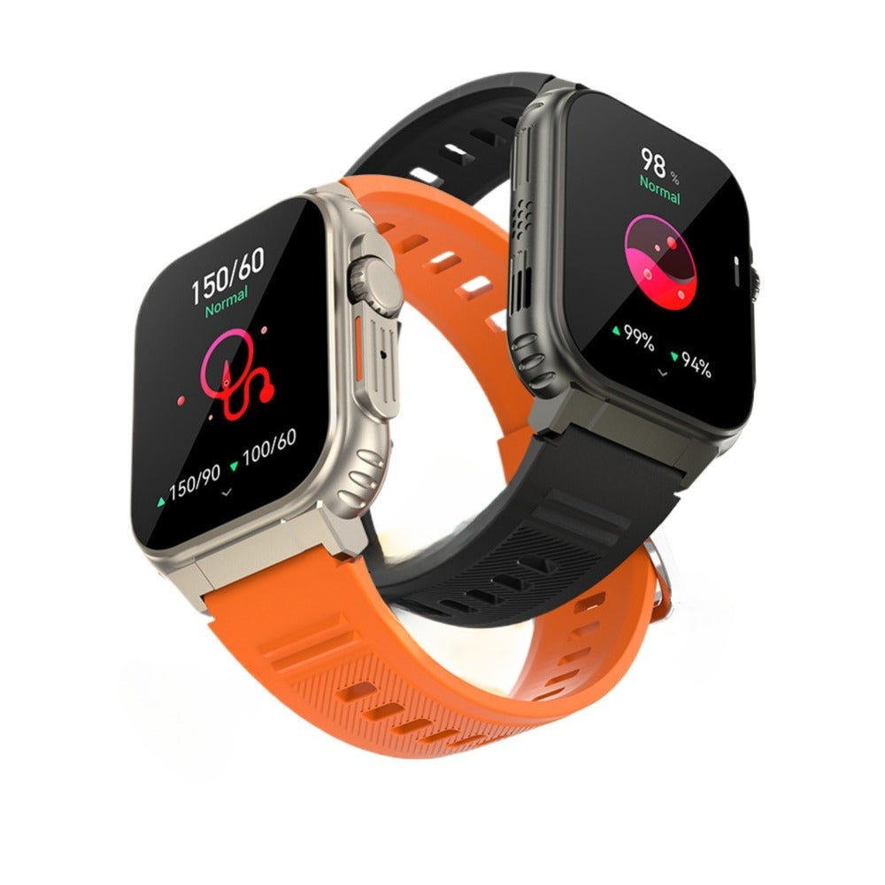 1.96 inch HD Screen Heart Rate Blood Pressure SpO2 Monitor BT5.0 600mAh TWS Connection Smart Watch
