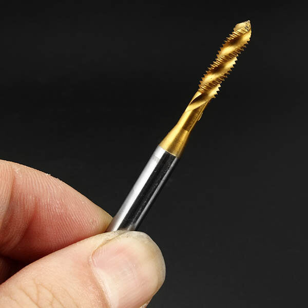 M4x0.7 HSS Titanium Coated Screw Thread Metric Spiral Fluted Machine Screw Tap