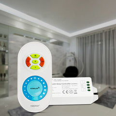 Single Color Dimmer Controller + 433MHz RF Remote Control for LED Strip Tape Light DC12-24V