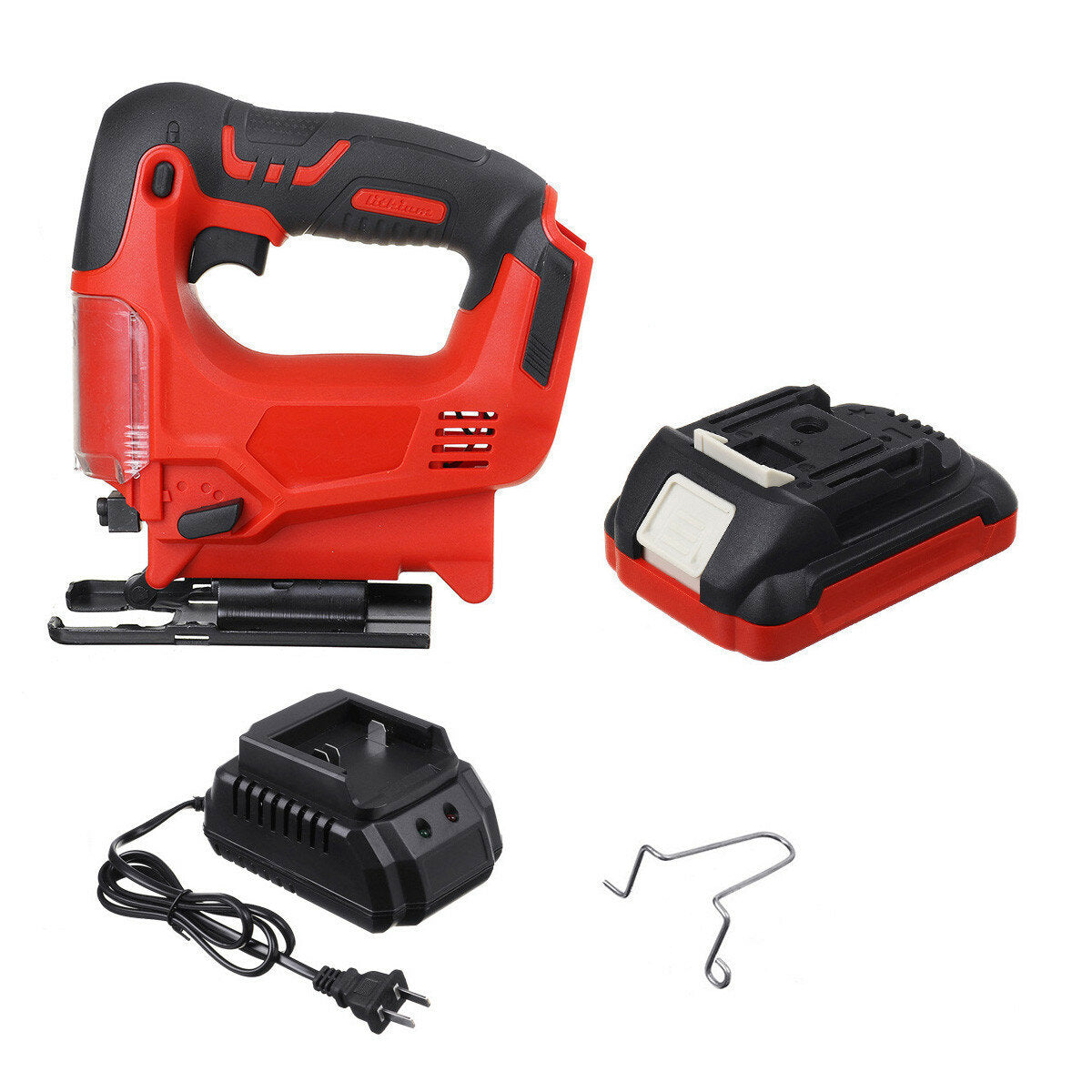 2000mAh Electric Saws Cordless Jig Saw Angle Adjustble 65mm Cutting Depth With 1 Or 2 Batteries