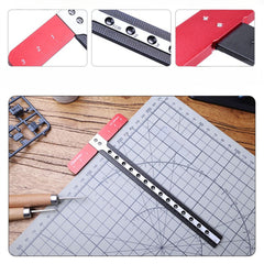 Aluminum Alloy T-Shaped Hollow Square Ruler - CNC Precision, Durable, 85mm x 170mm for Woodworking Projects