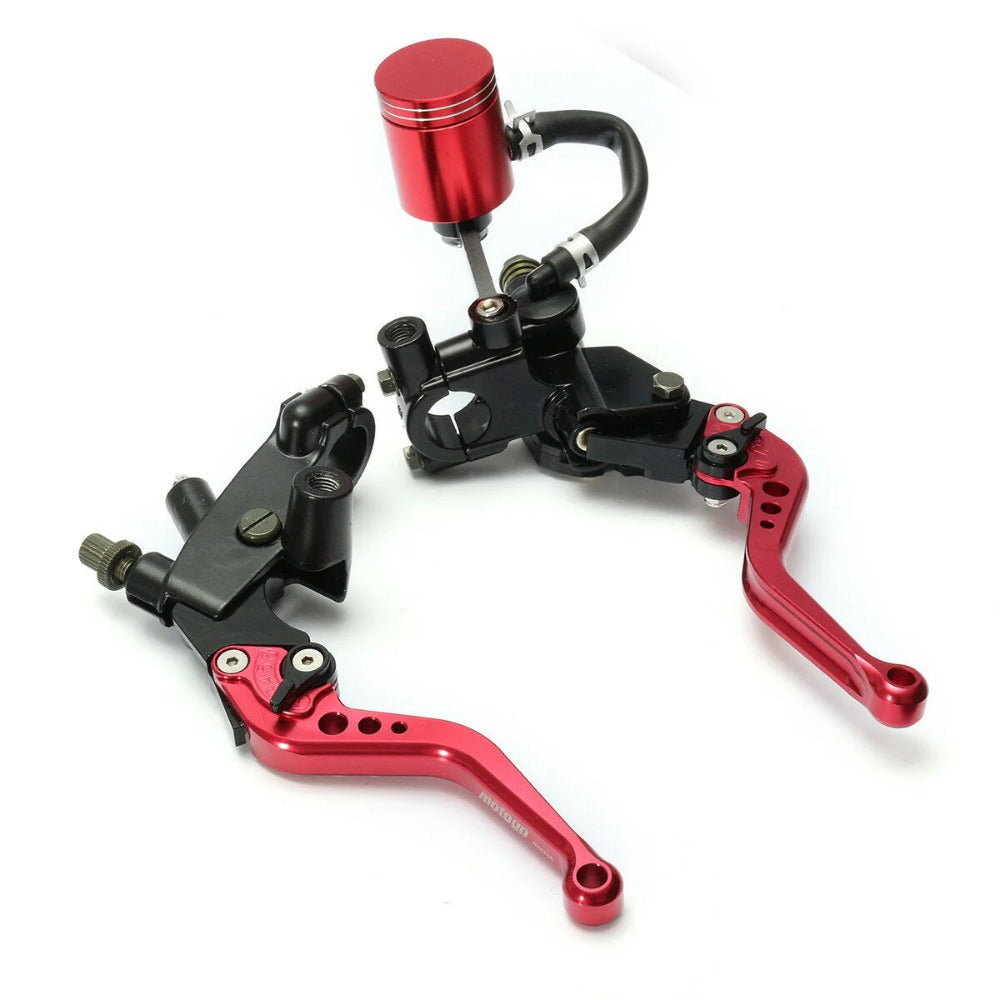 22mm 7/8 Inch Handlebar 16mm Bore Motorcycle Brake Clutch Master Cylinder Lever Reservoir