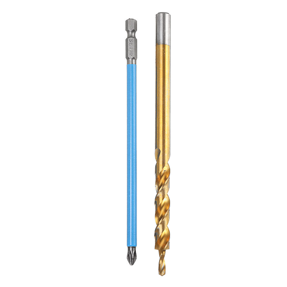 Pocket Hole Screw Jig Drill Guide with Bits & Clamp - Aluminum Alloy, Adjustable for Wood Joints, 4 Set Options