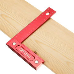 150/200mm Metric Precision Woodworking Square Aluminum Alloy Wide Seat Scribing Tool L 90 Right Angle Ruler