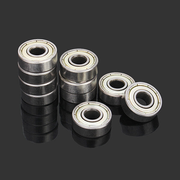 10pcs 6x17x6mm 606zz Steel Sealed Shielded Deep Groove Ball Bearing