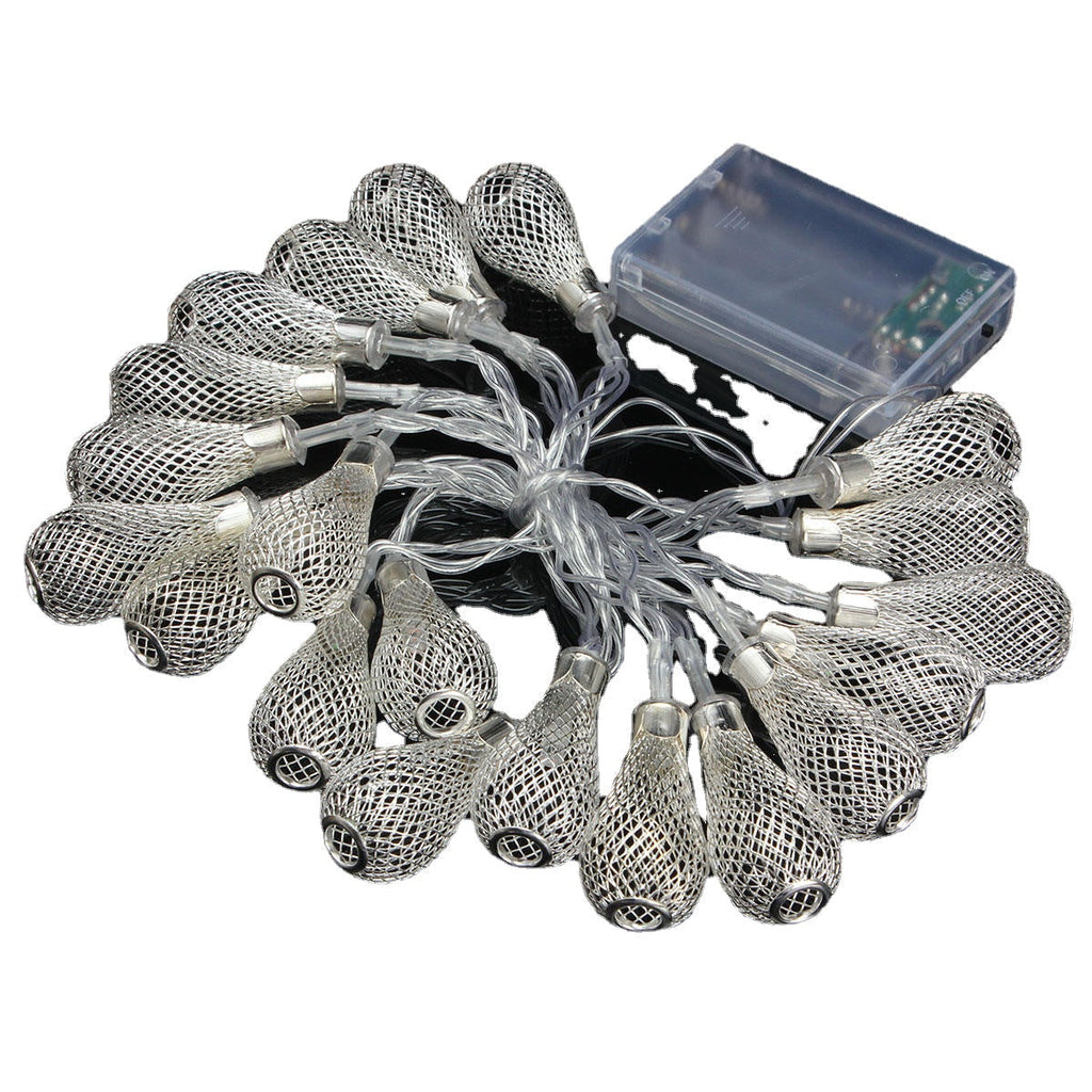 Battery Operated 2.2M 20LEDs Moroccan Bulbs Fairy String Lights for Christmas Wedding Decor