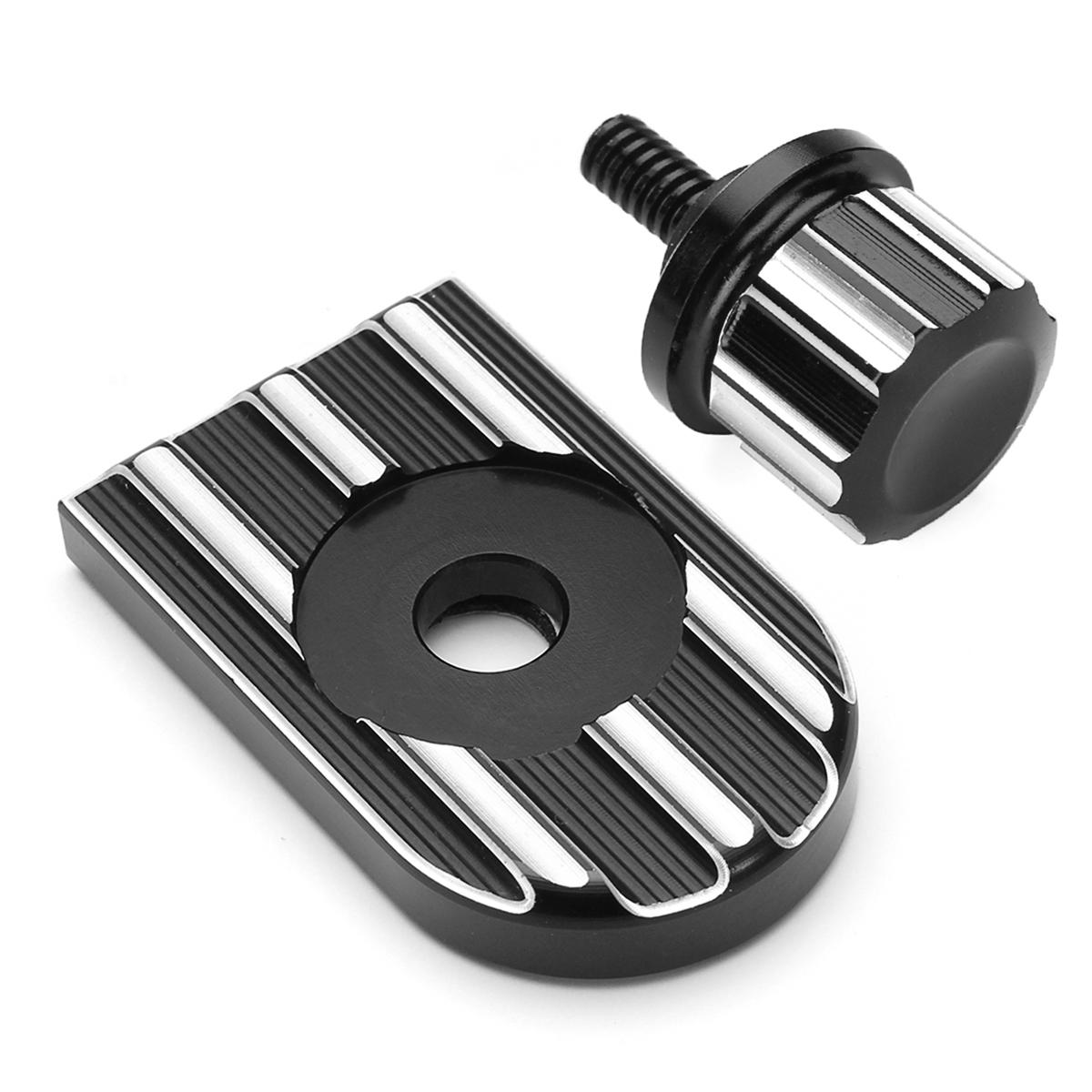 CNC Beveled Seat Bolt Tab Screw Mount Knob Cover Set