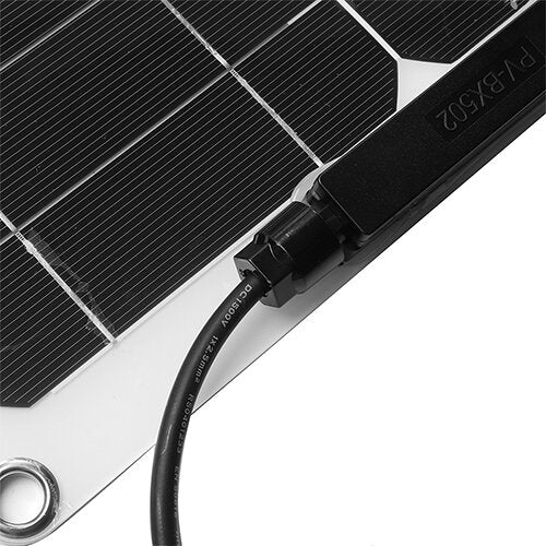 12V 50W Portable Solar Panel Car Van Boat Caravan Camper Trickle Battery Charger
