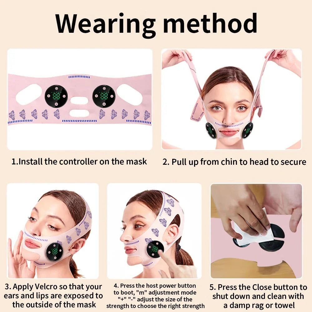 USB Rechargeable EMS Lifting Device - Plastic, One Unit, Effective Facial Treatment