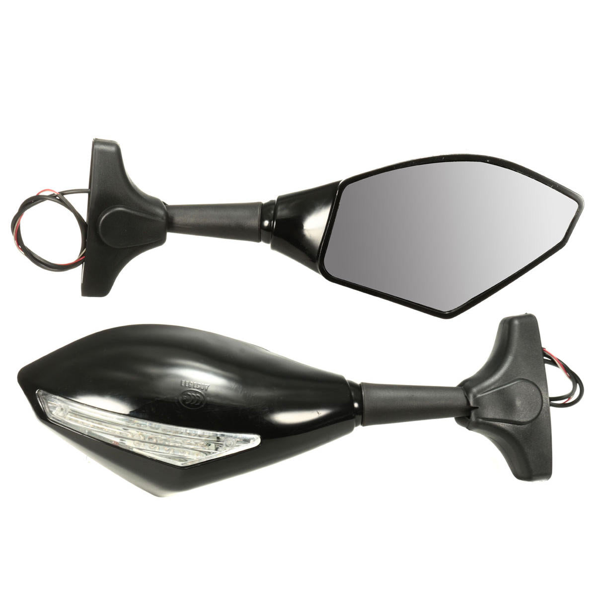 Motorcycle Rear View Mirror with LED Turn Signal