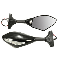 Motorcycle Rear View Mirror with LED Turn Signal