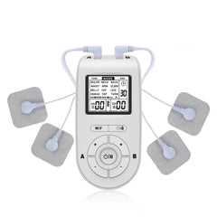 TENS/EMS Dual Pulse Massager - 24 Modes, 40 Intensity Levels, Dual Output, Rechargeable, Portable for Pain Relief & Muscle Care