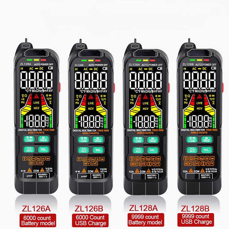 Digital AC DC Current Voltage Tester With Capacitance Temp Auto Range
