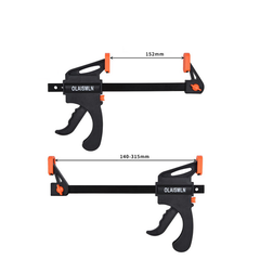 4-Pack Woodworking F Clamps - Heavy Duty, Quick Change, Easy One-Hand Operation, Ideal for DIY & Professional Projects