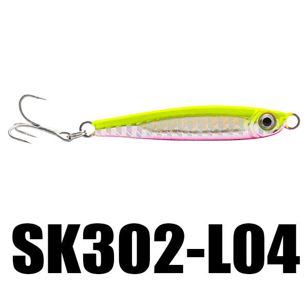 1PC 21g 65mm Jigging Fishing Lure Metal Sinking Spoon Fishing Baits 3D Eyes