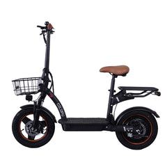 Electric Scooter w/ Seat 48V 17.5AH Battery 500W Motor Recommended Top Speed 25KM/H 14inch 100KM Max Mileage 120KG Max Load E-Scooter