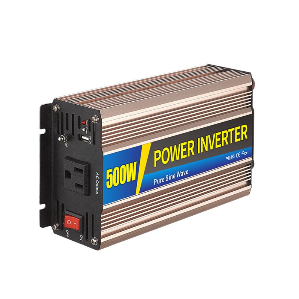 GreenZech DM 500 Inverter | 500W Continuous 1000W Peak | 12V 24V 48V to 110V 220V | Professional Pure Sine Wave Converter