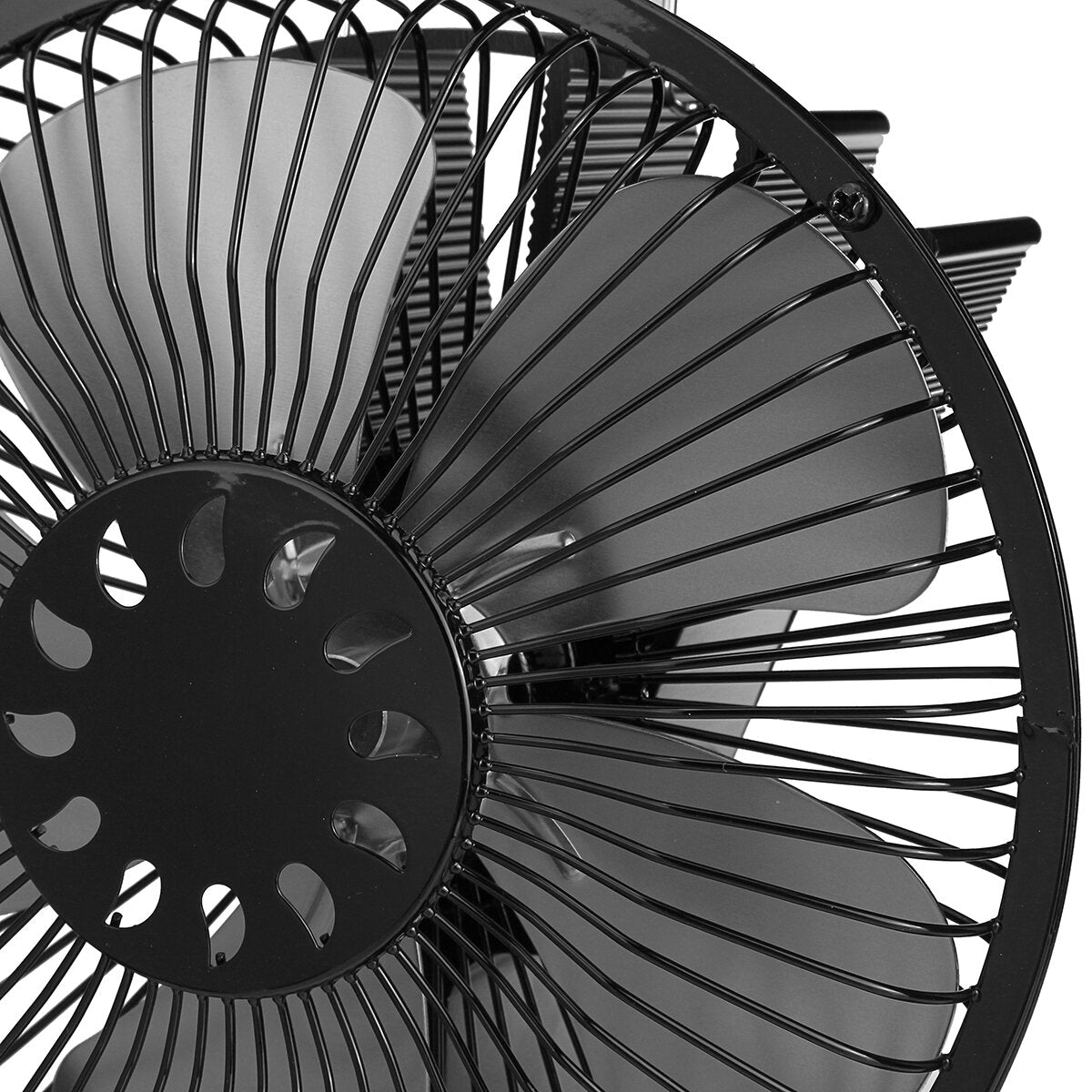 Large Air Volume Heater Fan: 5-Leaf, 5-Color Fireplace with Cover