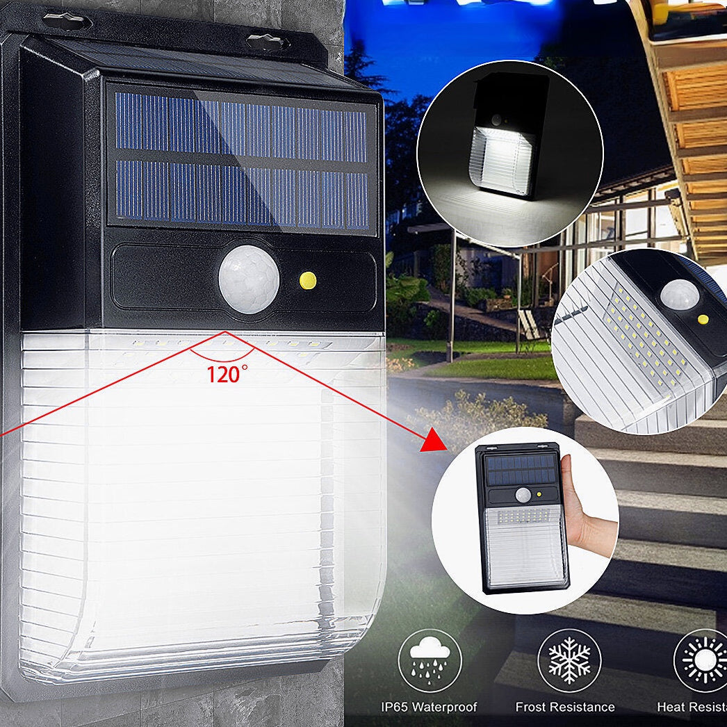 36 LED Solar Wall Light 30S Induction Range 120