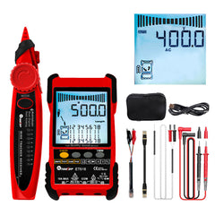 Large LCD Screen Network Cable Tester + Multimeter 2 in 1 AC DC Current Voltage Measurement Anti-noise Line Tracker