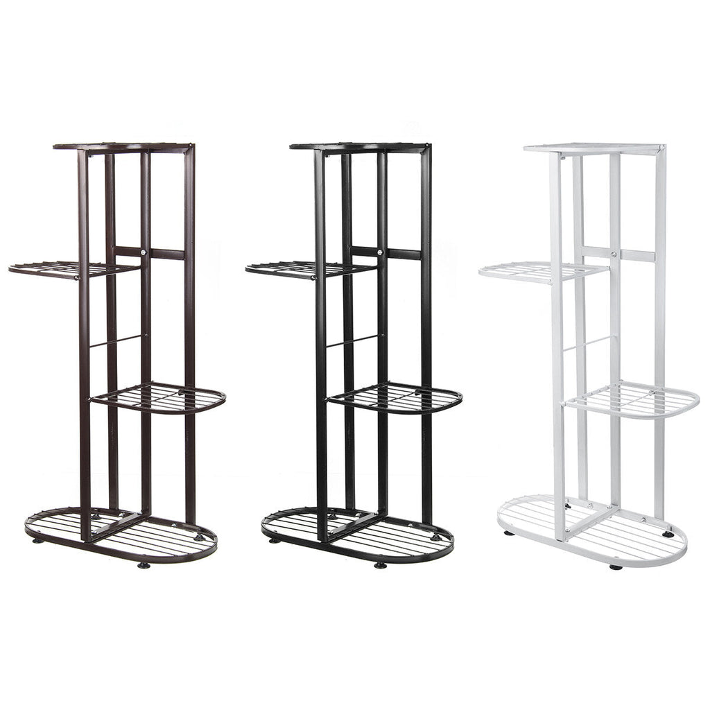 4 Tire Metal Plant Stand Display Shelf Home Garden Ornaments