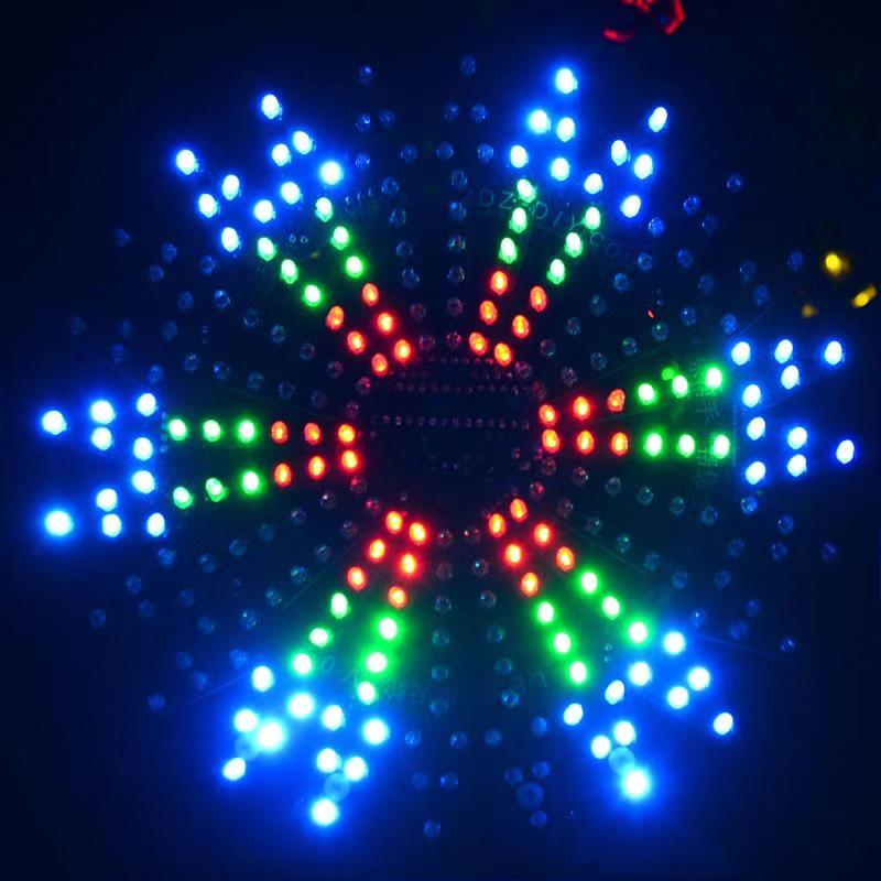 Colorful LED Ferris Wheel DIY Kit Electronic Component DIY Welding Production Kit Parts