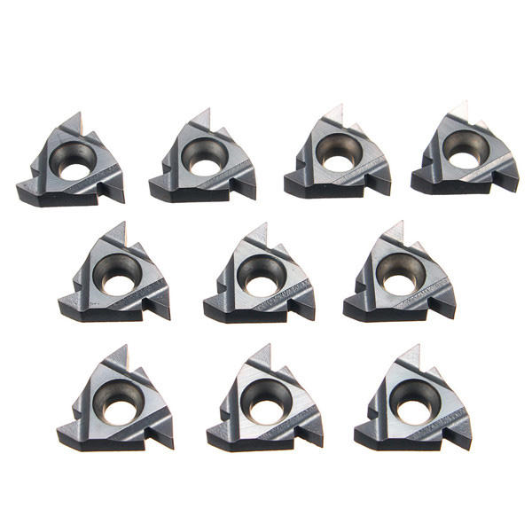 10pcs 16ER AG55 Tungsten Steel Inserts External Turning Tool Holder Inserts