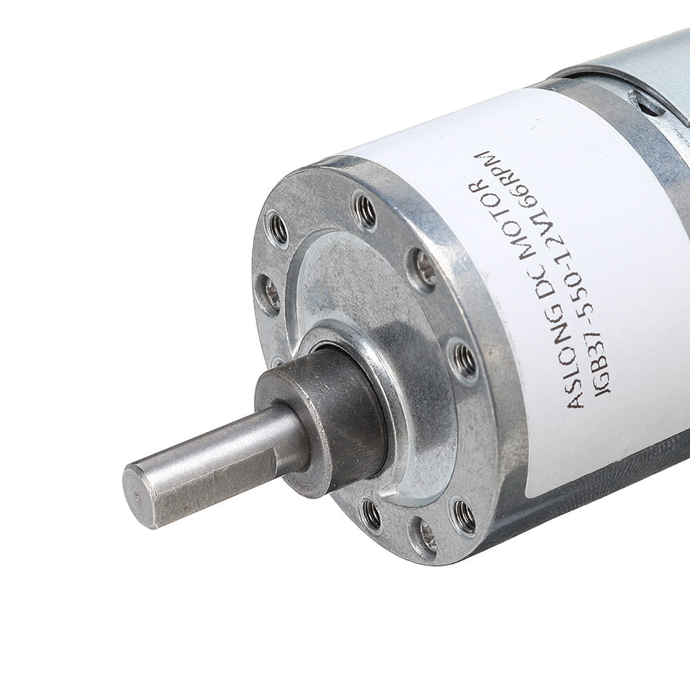 Large Torque Gear Motor DC12V Reducer Motors Reversed with Metal Gearbox Cooling Fan